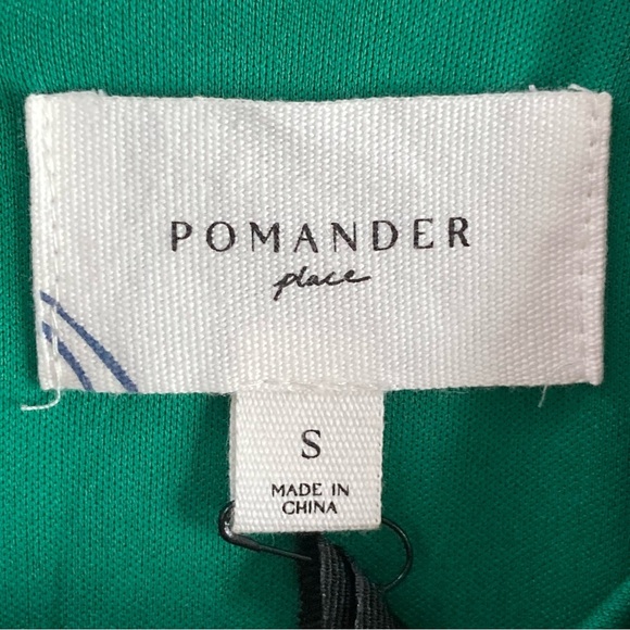 Pomander Place Lilith Dress-Emerald Green Crinkle Lurex-Women’s S & M-Formal-NEW - Picture 6 of 16